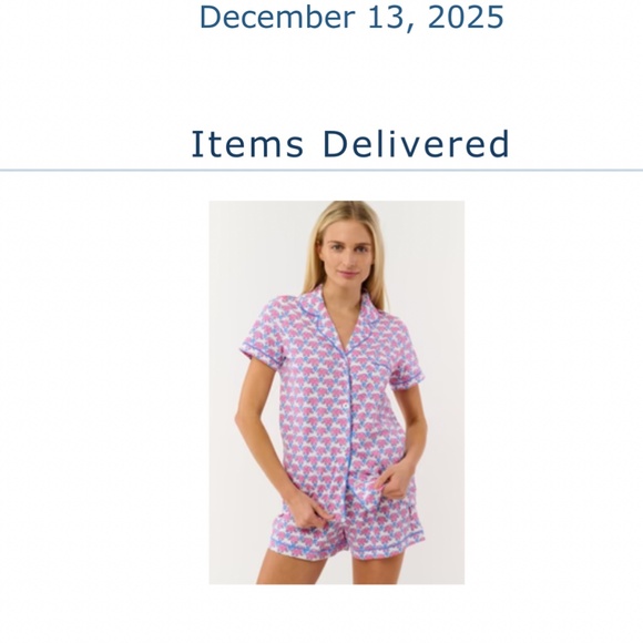 Roller Rabbit NWT Hathi Heart elephant Polo Pajamas Women’s Small - Picture 2 of 2